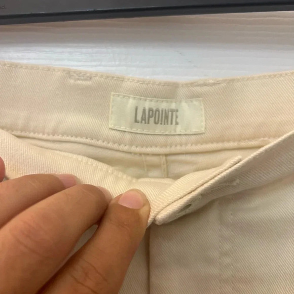! LAPOINTE Twill Wide-leg Ankle Jeans s 8 - Picture 5 of 7
